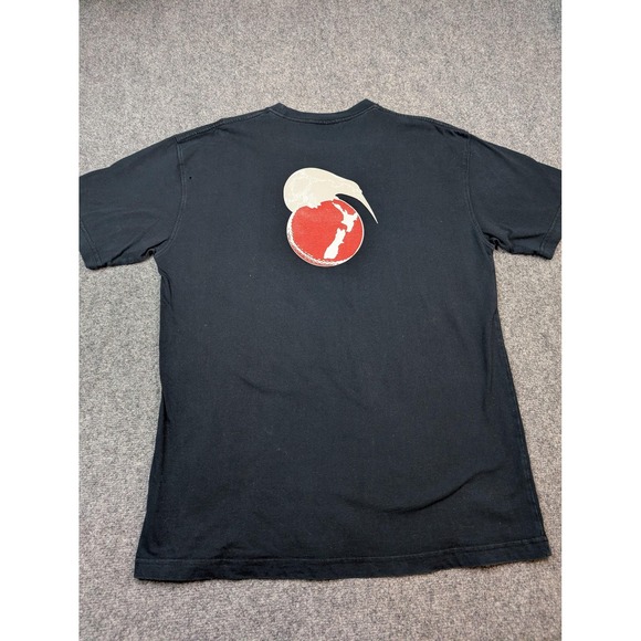 New Zealand Shirt Mens XL Black Lords Cricket Kiwi Fern Graphic Tee Souvenir - Picture 6 of 8